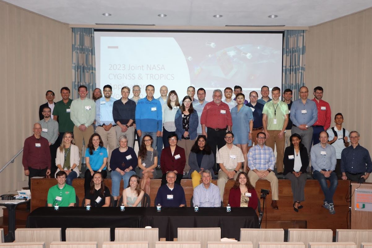 Group Photo 2023 Joint Applications Workshop on the NASA TROPICS and CYGNSS Satellite Missions